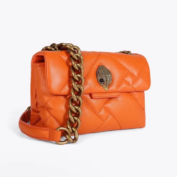 Kurt Geiger Bags Kurt Geiger Orange Mini Kensington Soft Leather